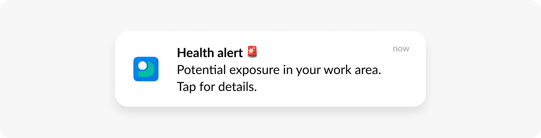 HIPAA compliant push workplace health update example